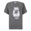 LOVE MOSCHINO THE PRINTED COTTON JERSEY T-SHIRT 261K1J070832346500